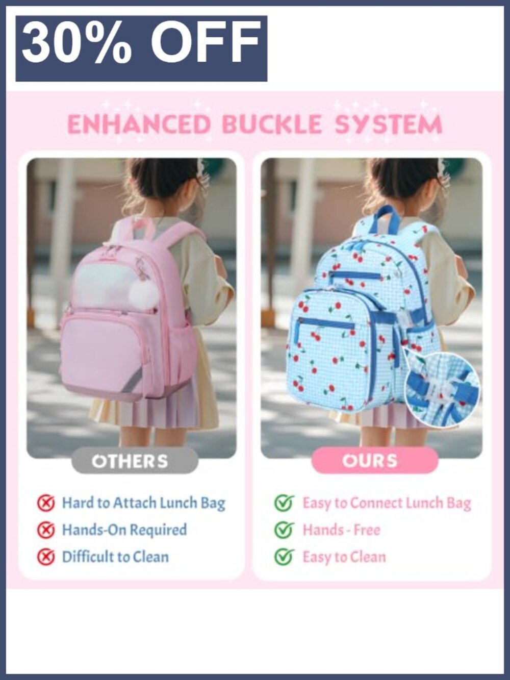 Corduroy Toddler Backpack 3-Piece Set with Lunch Box for Kids Ages 4-6 - Picture 5 of 5